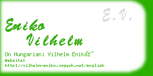 eniko vilhelm business card